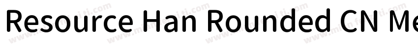 Resource Han Rounded CN Medium字体转换